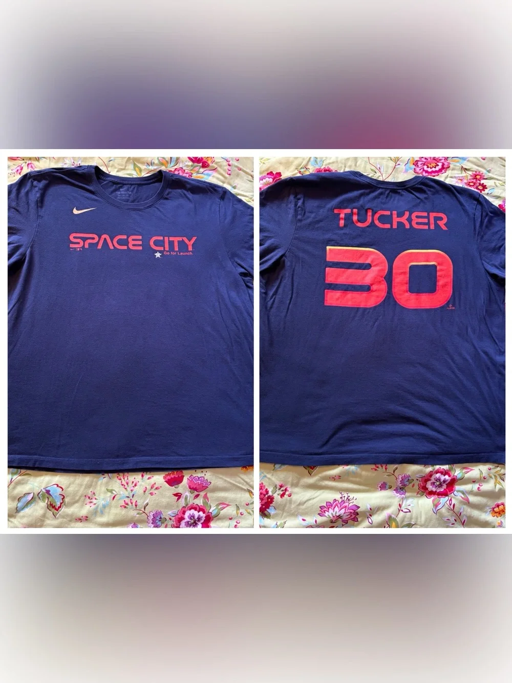 Houston Astros x Nike x Kyle Tucker #30 Space city navy tee men’s XXL 28x26